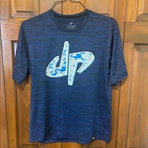 Dude Perfect Men's Blue Graphic T-Shirt Size Med. pre-owned. Retail $30.